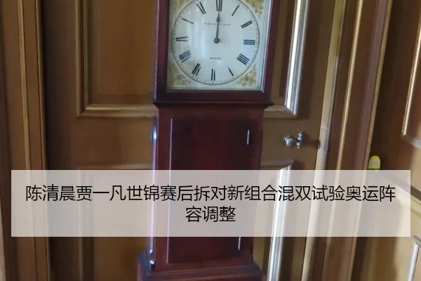 陈清晨贾一凡世锦赛后拆对新组合混双试验奥运阵容调整